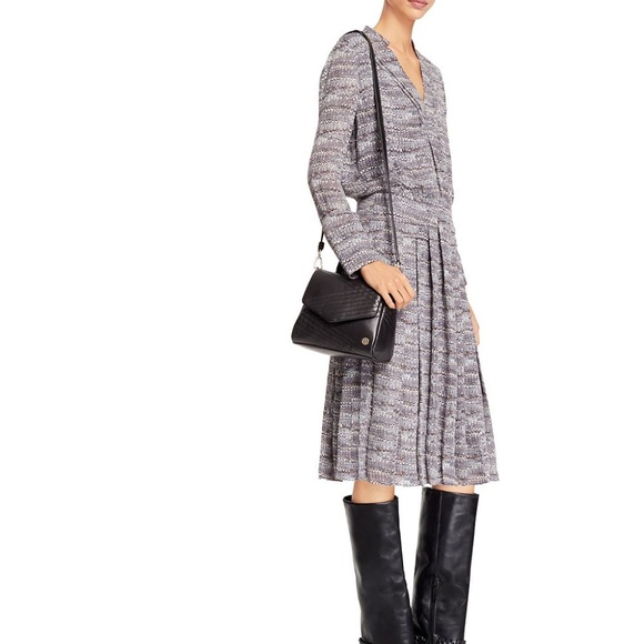 ENDS APR16! 797 Quilted Mini Black Leather Satchel - Picture 6 of 7